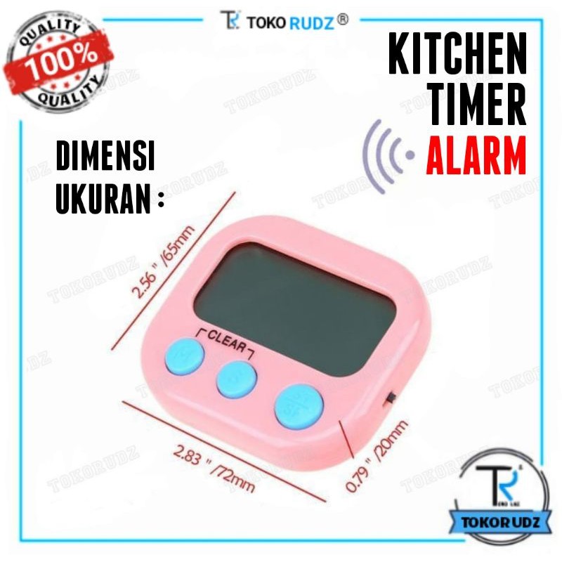 Timer Masak Digital Kitchen Timer Alarm Dapur Jam Stopwatch