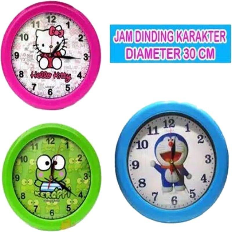 JAM DINDING VINODA OGANA KARAKTER / JAM DINDING MURAH
