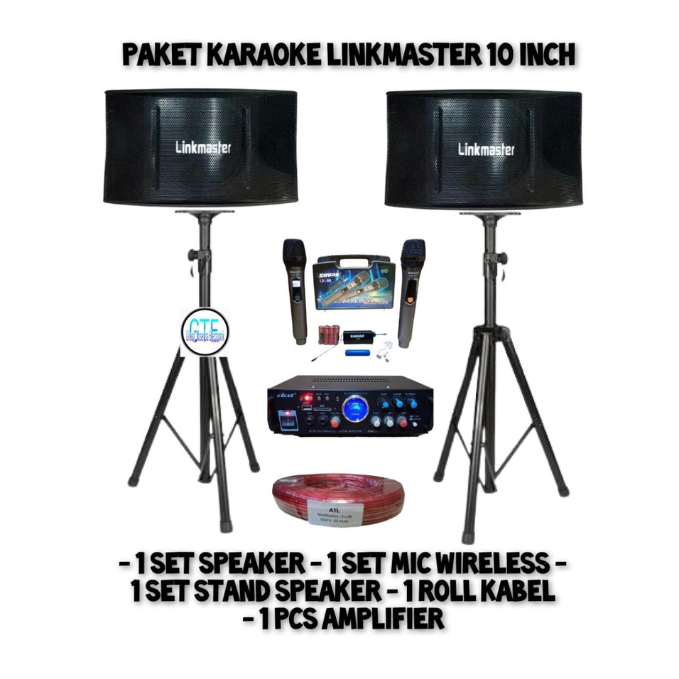 PAKET KARAOKE SPEAKER 10 INCH LINKMASTER PAKET SOUND SYSTEM