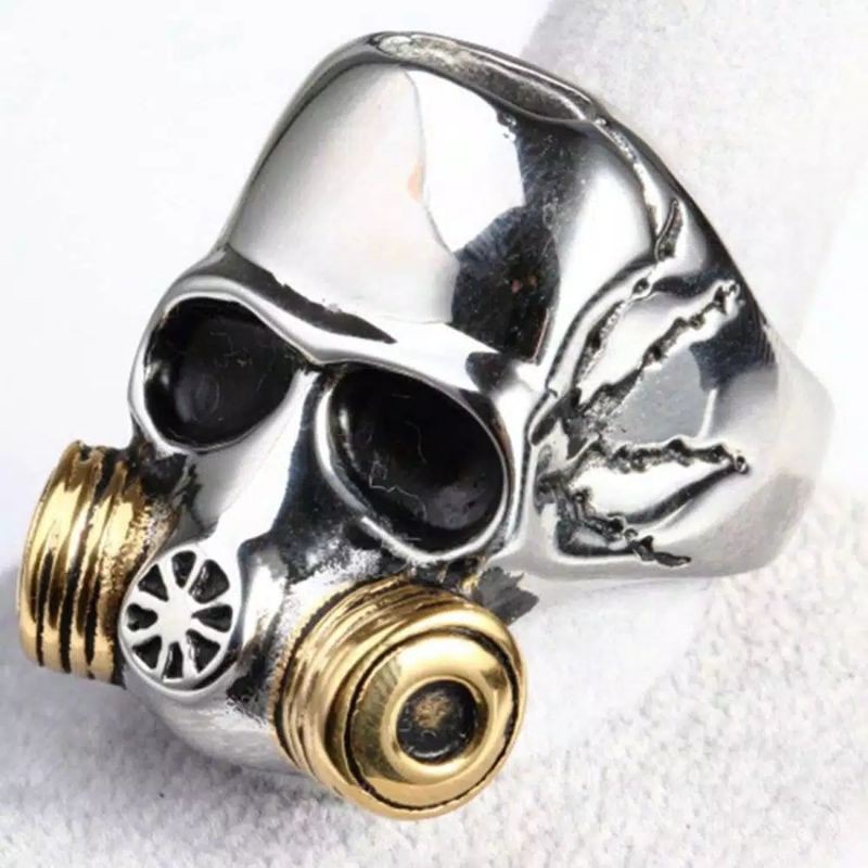 Cincin Tengkorak PUNK Pria