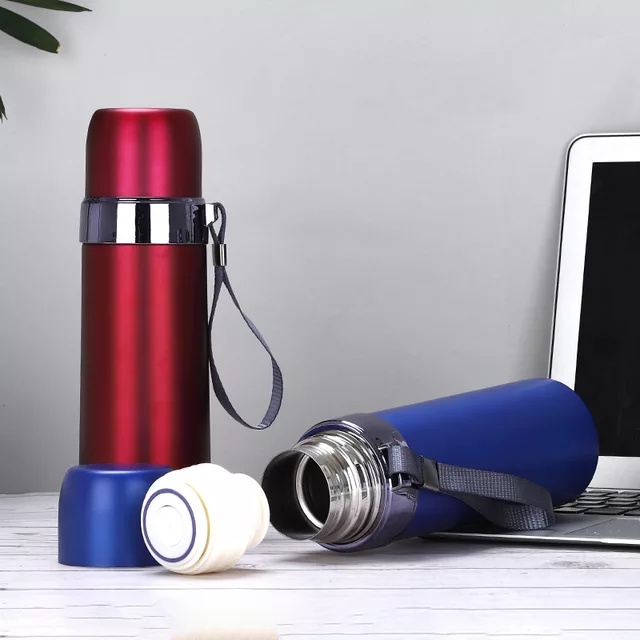 Termos Botol Minum Stainless Steel Botol Air Minum Tumbler Travel Hot &amp; Cold Thermos Vacuum Flask 500 ML