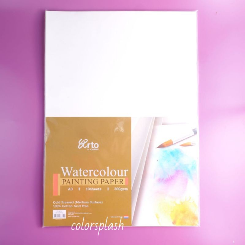

Arto A3 Watercolor Paper 300gsm - Cotton Cold Pressed