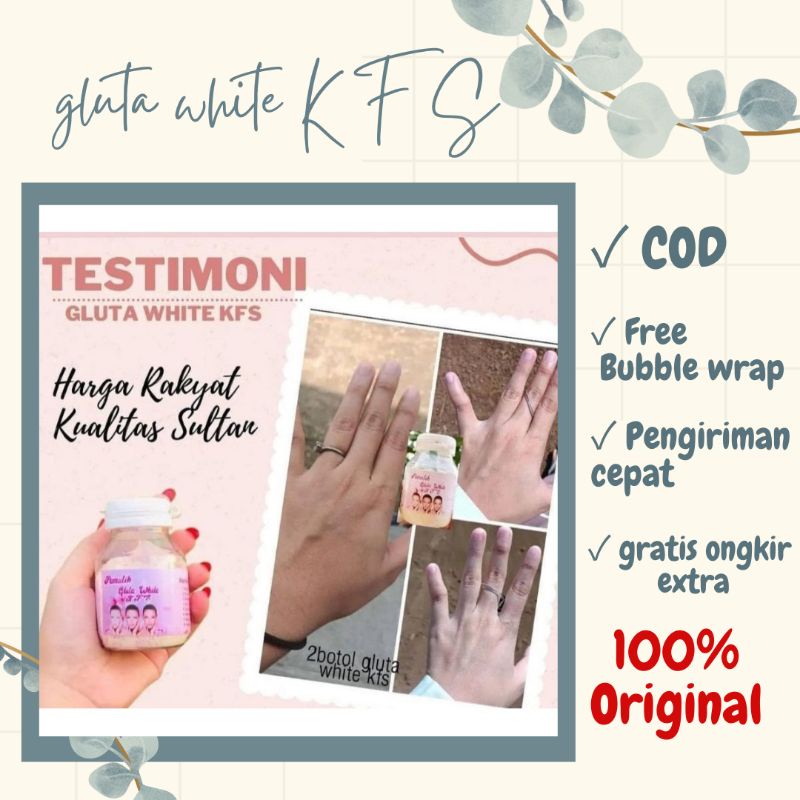 KFS Gluta White Dijamin ORI | KF SKIN | KFS COLLAGEN DRINK | Body Whitening | Susu Pemutih Badan dan