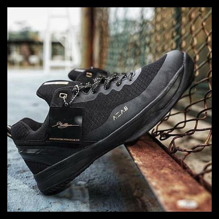 100%TERLARIS DBL ARDILES AZA6 / AZA 6 SEPATU OLAHRAGA BASKET ORIGINAL 100% - HITAM, 39 100%TERLARIS