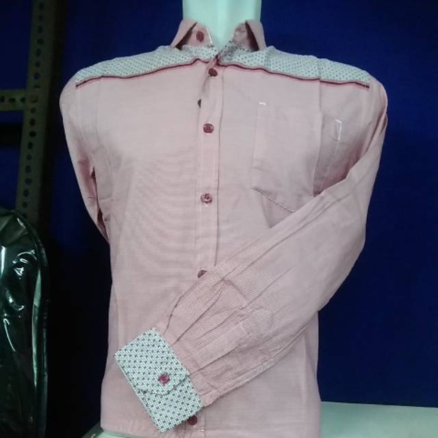 Kemeja katun vlad (lengan panjang)