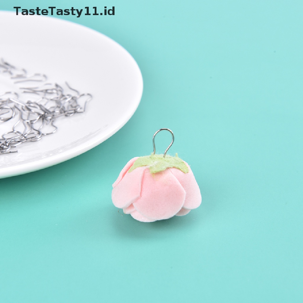 【TasteTasty】 100pcs High Temperature Resistance Tungsten Wire Hanging Firing Hook Jump Rings .