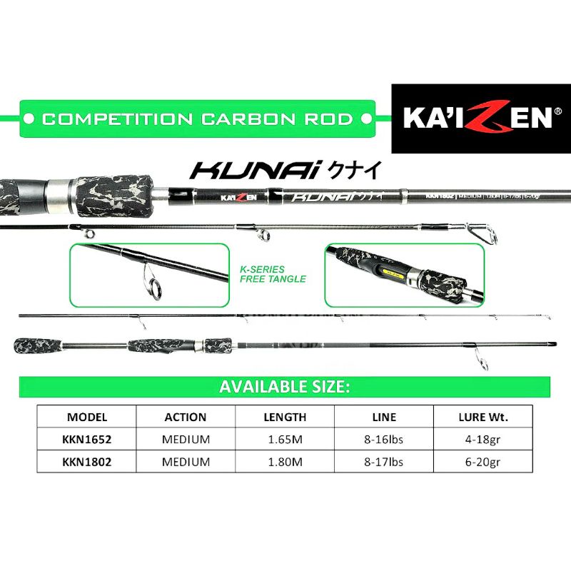 joran Kaizen kunai 165|180|empang|casting