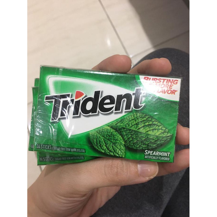 Jual Beli Sekarang - TRIDENT | Spearmint Gums Permen Karet Import ...