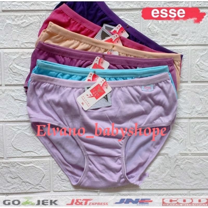 [[6pcs]] CD Wanita Esse M.L.XL.XXL / CELANA DALAM WANITA / CD Esse / CD wanita