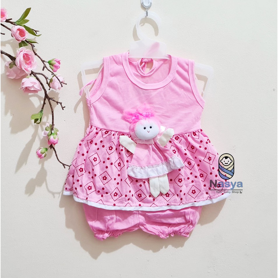 [N-073] Baju bayi perempuan boneka 3D / baju bayi lucu &amp; murah see see see