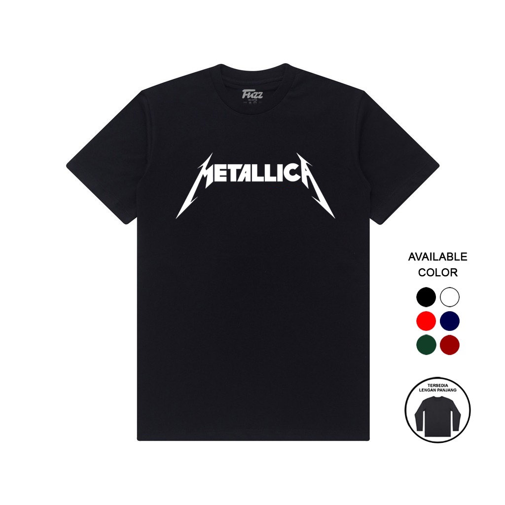 KAOS BAND METALLICA | KAOS METALICA | BAJU DISTRO MUSIK METAL PRIA DAN WANITA