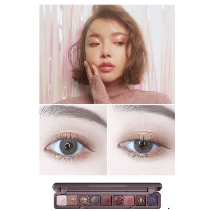 Eyeshadow 9 WARNA Korean Eyeshadow Palette ORIGINAL Pigmented Eyeshadow Murah Glitter