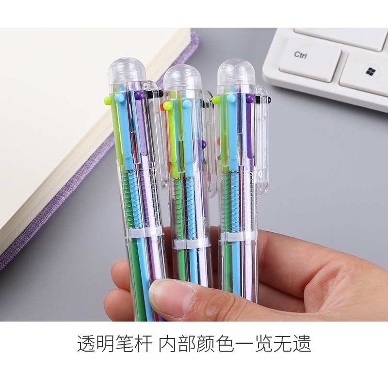 Pulpen Warna / Pen Colour 6 &amp; 8 Warna Warni