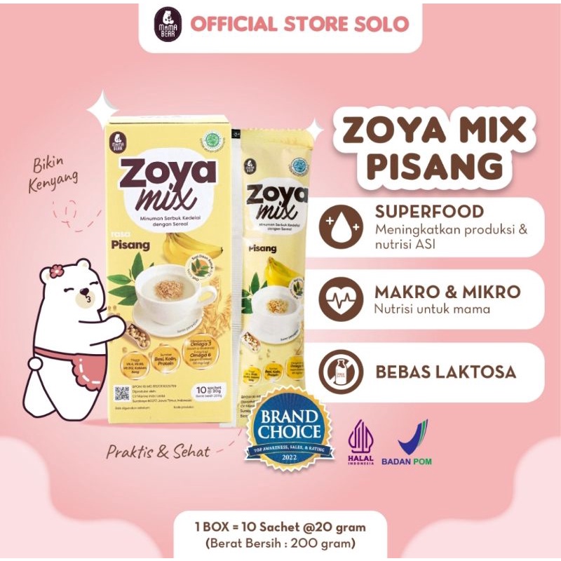 MamaBear Zoya Mix - Sereal Kedelai Demgan Daun Katuk Pelancar ASI (Booster ASI)