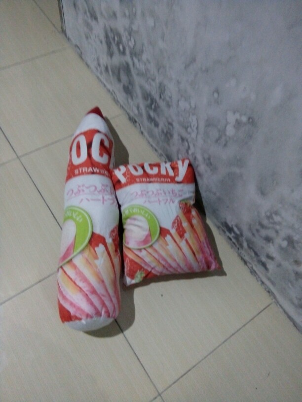 Set Snack Bantal Guling Pensil Bahan Polimicro Motif Pocky