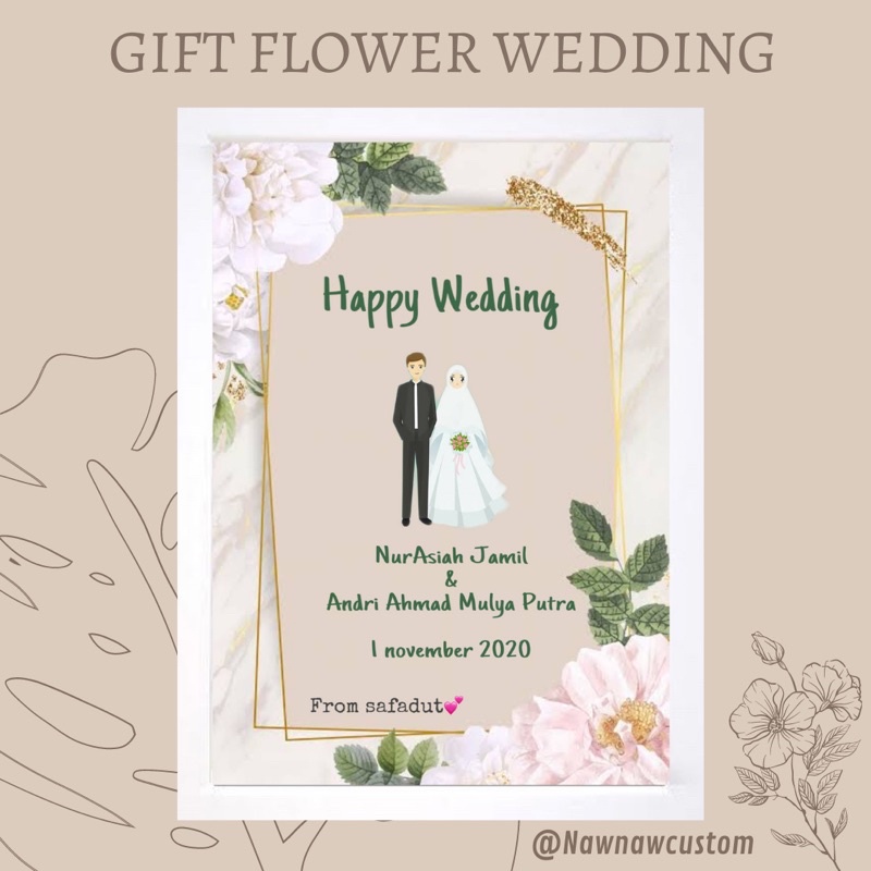 PROMO Frame gift wedding