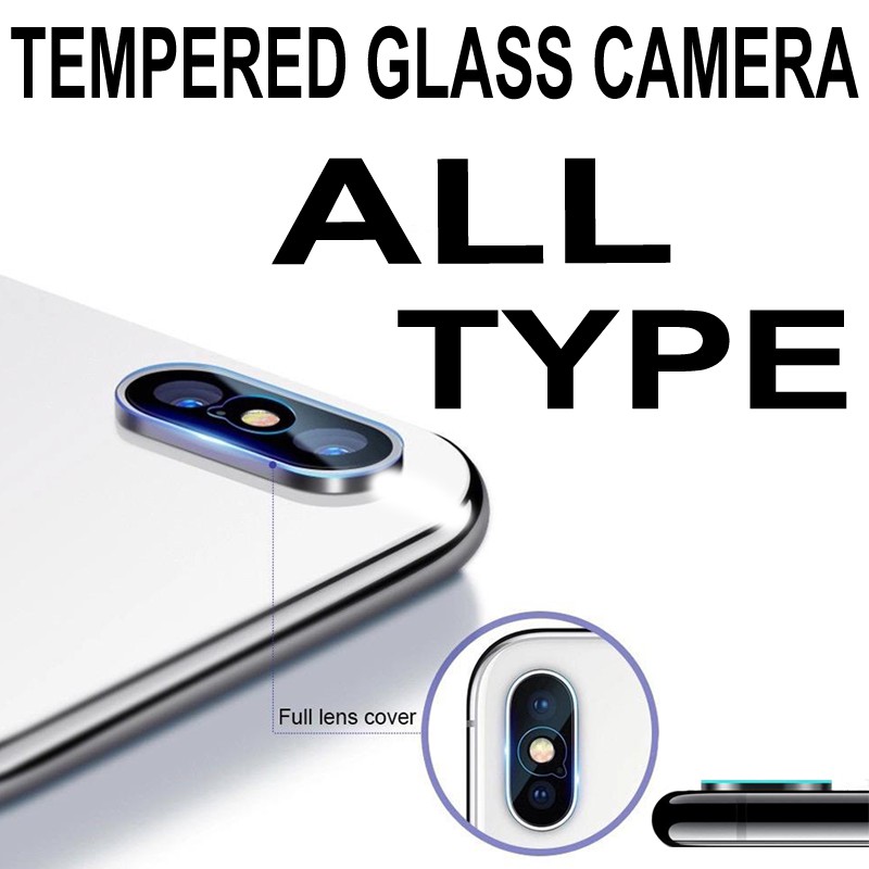 ⚠️[ PROMO ]⚠️ ALL TYPE CAMERA TEMPERED GLASS XIAOMI / OPPO / VIVO / SAMSUNG / REALME / IPHONE