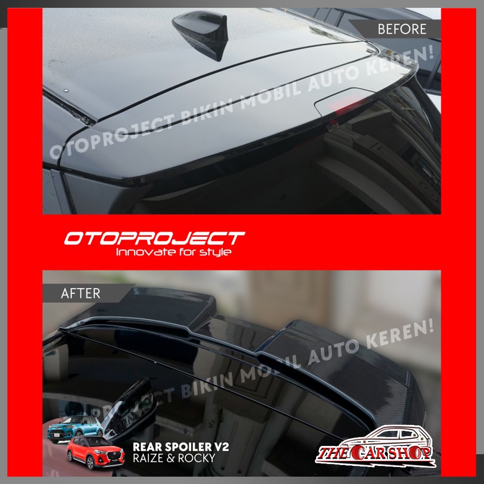 REAR SPOILER TOYOTA RAIZE / DAIHATSU ROCKY V2 - CARBON