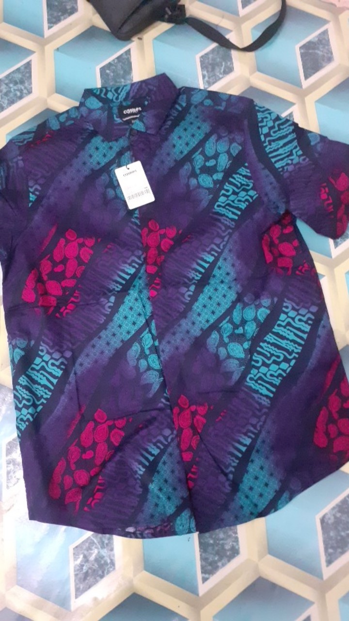 Kemeja Batik Jumbo Songket Pria Lengan Pendek Baju Batik Pria Formal Kantoran Big Size Premium