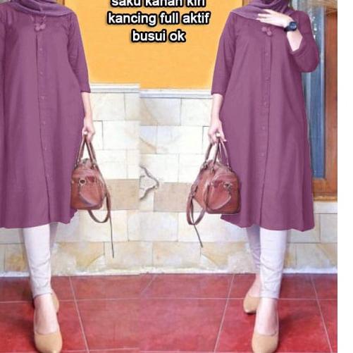 BOOM - TUNIK CANTIKA JUMBO, L, XL, XXL , 3XL / BAJU MUSLIM WANITA JUMBO/ TUNIK JUMBO / TUNIK TERBARU