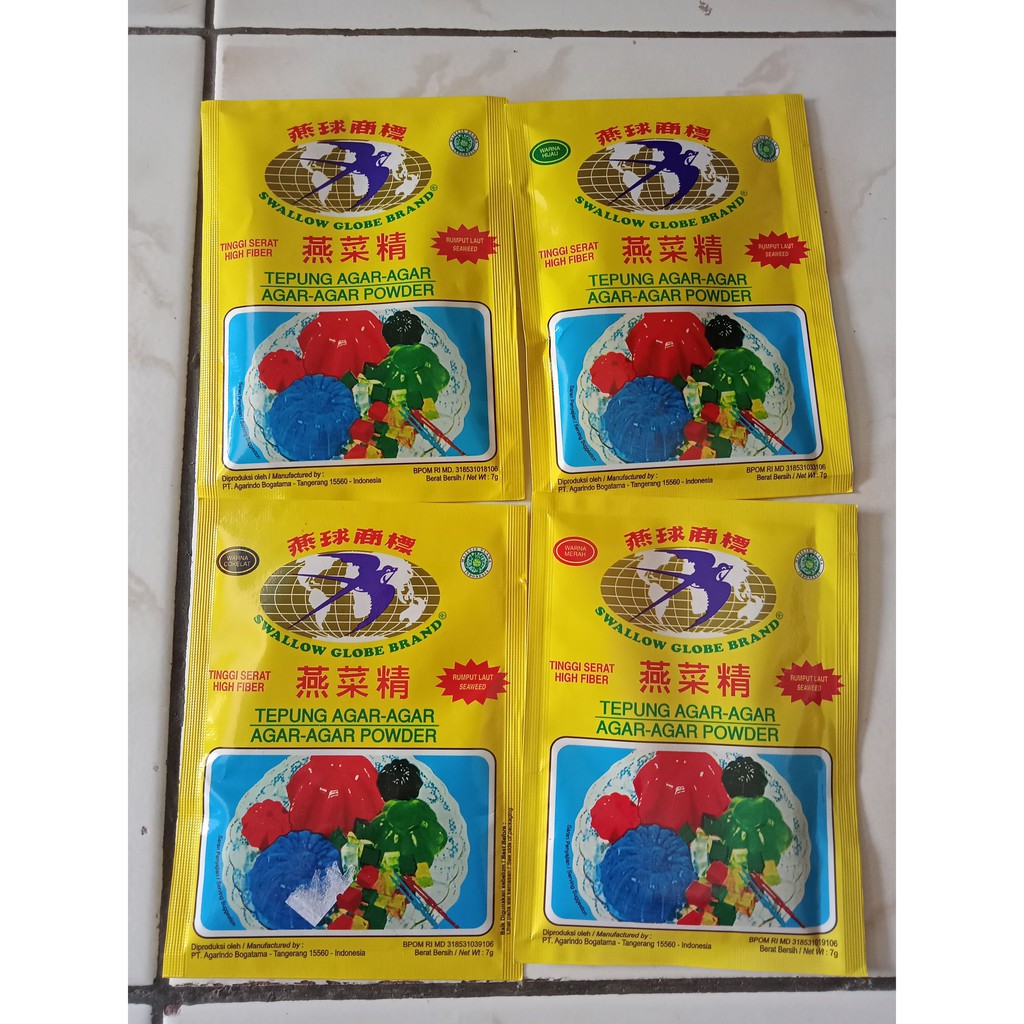 

Agar agar swallow globe brand