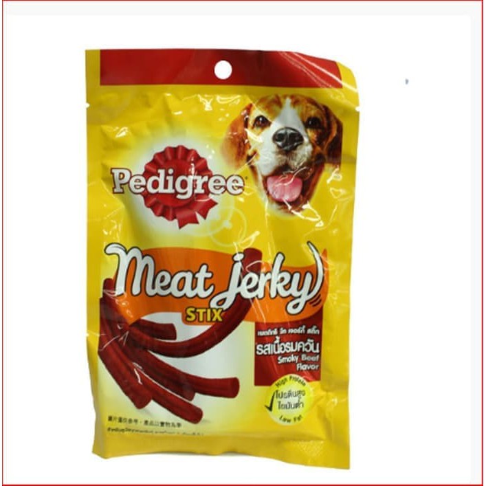 MAKANAN ANJING PEDIGREE MEAT JERKY STIX SMOKY BEEF 60GR