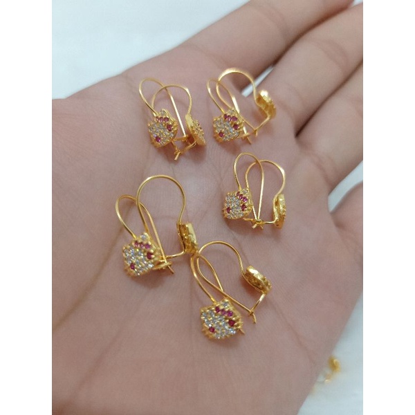 ANTING HELLO KITTY IMPORT PERAK 925 LAPIS MAS 24K