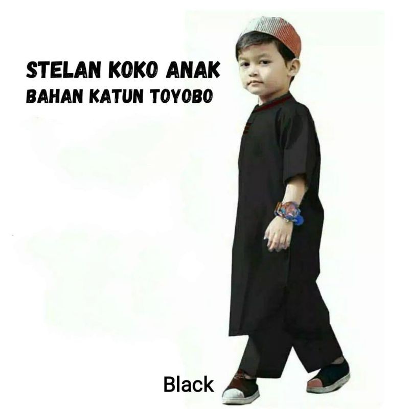 PROMO SETELAN KOKO RESTU ANAK TOYOBO SIZE S DAN M