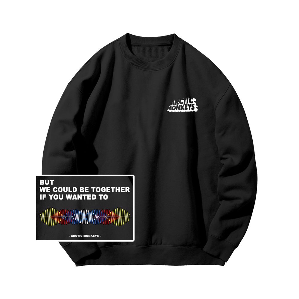 SWEATER CREWNECK BAND ARCTIC MONKEYS | OUTERWEAR JAKET DISTRO MUSIK ROCK PRIA WANITA TEBAL