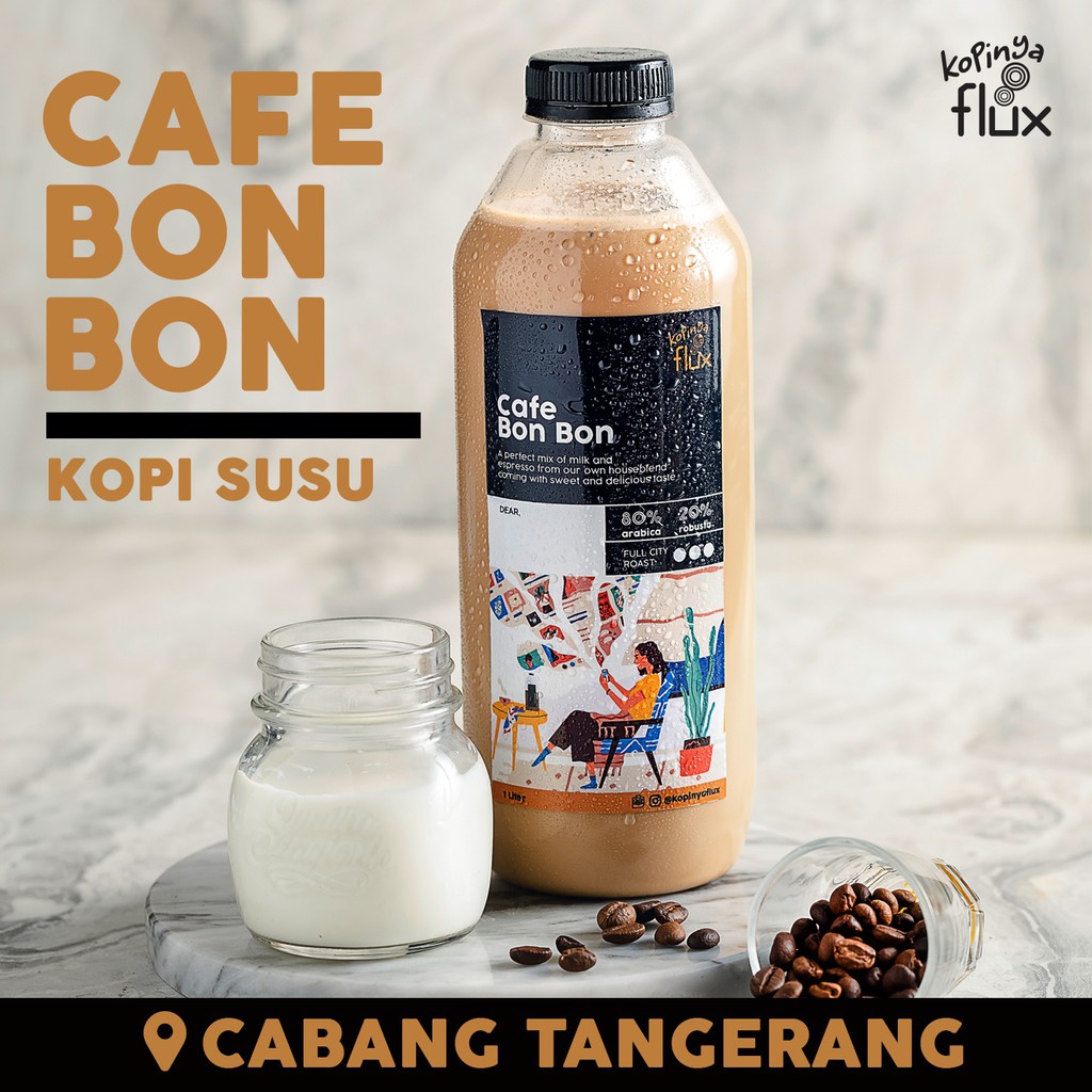 

Kopi Susu Manis 1 Liter (Cafe Bon Bon) - Kopi 1 Liter by Kopinya Flux