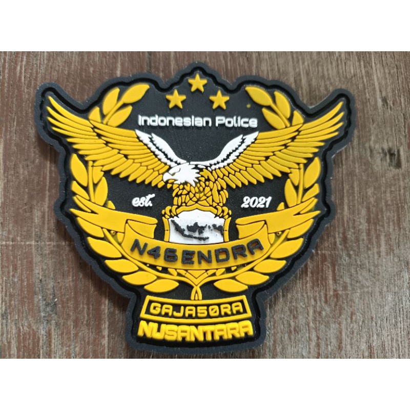 Patch Rubber Velcro Emblem NAGENDRA GAJASORA