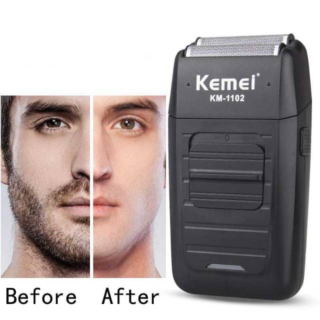 Kemei KM-1102 Rechargeable Dual-Net Reciprocating Electric Shaver