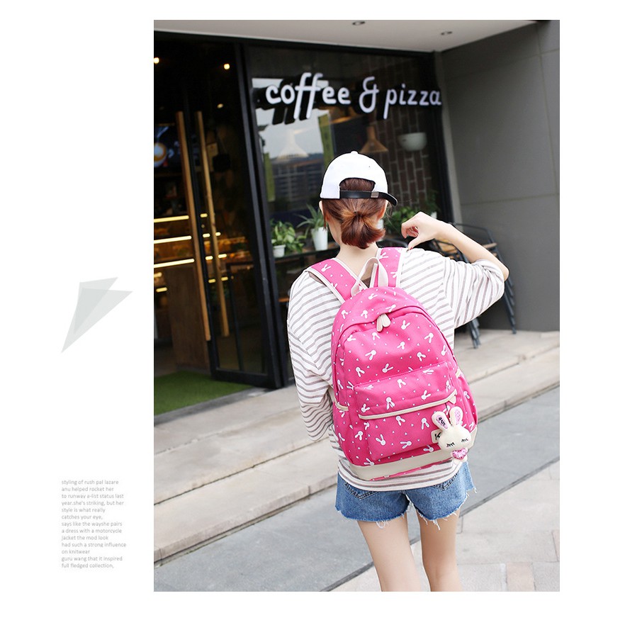 Beli 1 Dapet 4 - JX 858 Tas Ransel Paketan - Tas Ransel Import - Tas Fashion Wanita