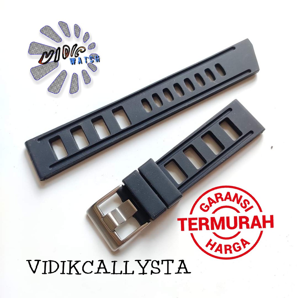 22mm waffle Rumah Rubber Strap Fit For seiko diver Tali jam Seiko 22 MM