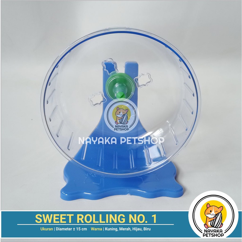 Sweet Rolling No. 1 Hamster Jogging Ball Mainan Bola Roda Wheel Kincir Putar Hewan