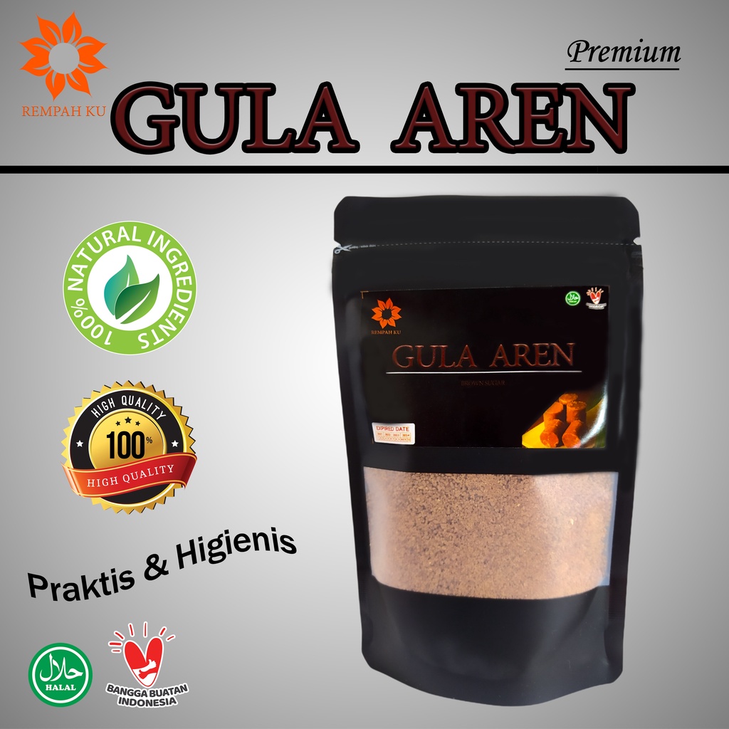 

Gula Aren Bubuk 50gr Gula Merah Brown Palm Sugar Asli