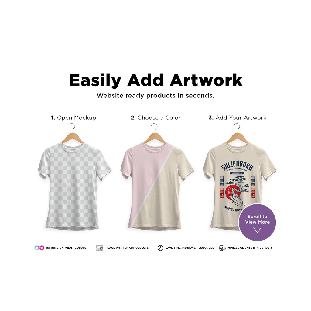 Womens Relaxed Tee Mockup