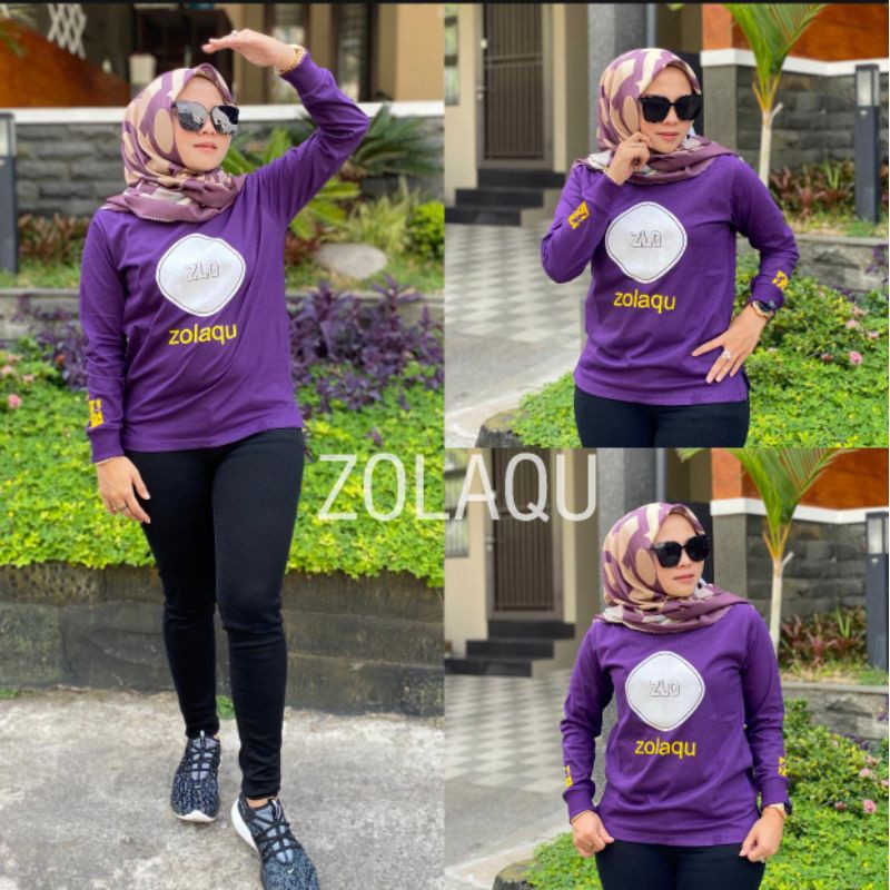 Kaos Atasan Zolaqu | Zolaqu Original ( Ungu )