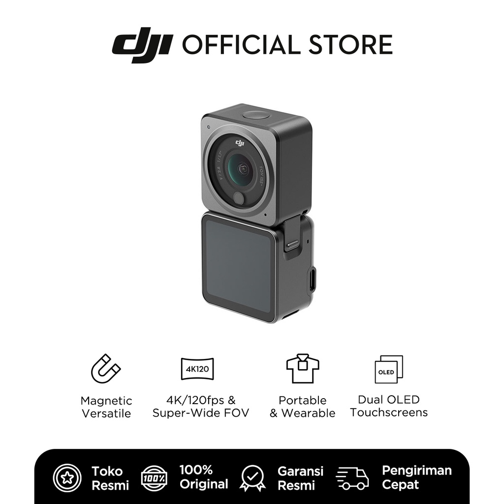 DJI Action 2 4K Action Camera - Garansi 1 Tahun-1
