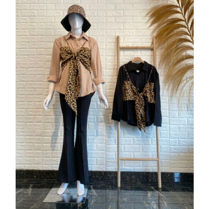 Rosi Top Atasan Muslim Korea Tanktop Halal Tanktop Tartan