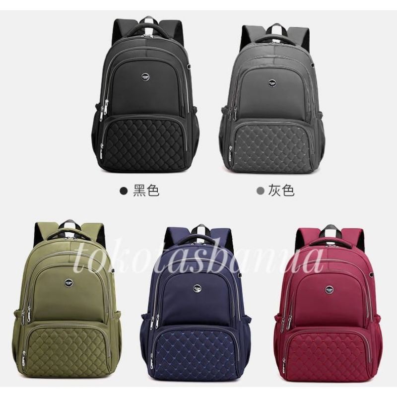 ORIGINAL Tas Ransel CHIBAO LAPTOP JUMBO 15 INCH + Free Dompet IMPORT KOREA Super Tebal Anti Air Terbaru