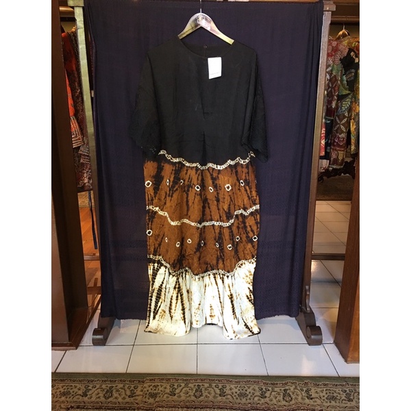 AFabia Kaftan Maxi Gamis Dress Batik Abstrak By Dian Pelangi ( ORIGINAL ) Limited Edition 