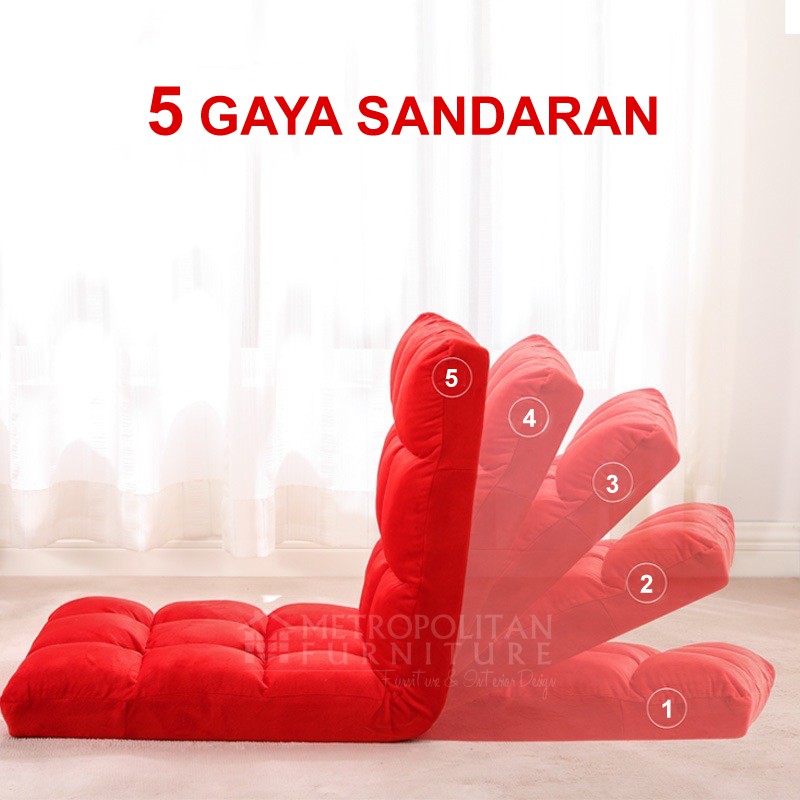 Mee-DO Kursi Lesehan / Kursi Lipat Lesehan Kursi Santai Kursi Lantai Malas Sofa Lipat Sofa Santai