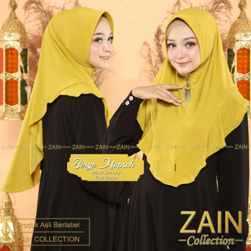 Jilbab bergo hapsah original zain collection | JA