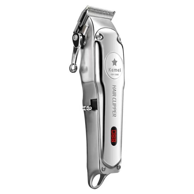 Kemei KM 1996 Alat Cukur Rambut Hair Clipper Cordless Full All Metal 2 in 1 Mesin Cukuran KM-1996