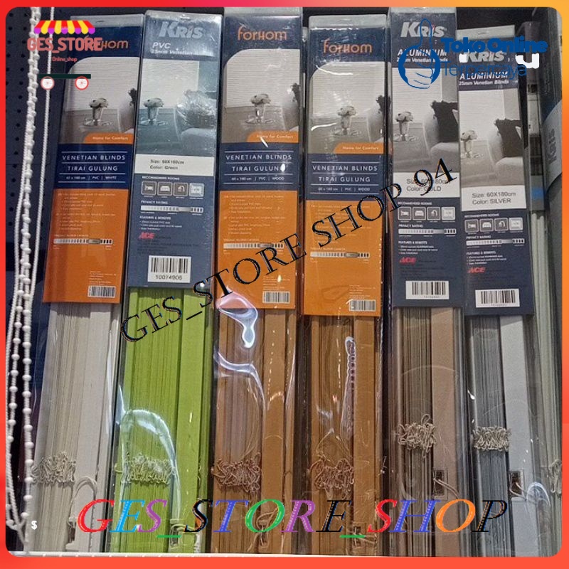 KRIS Tirai Plastik PVC Gulung Jendela 40x180