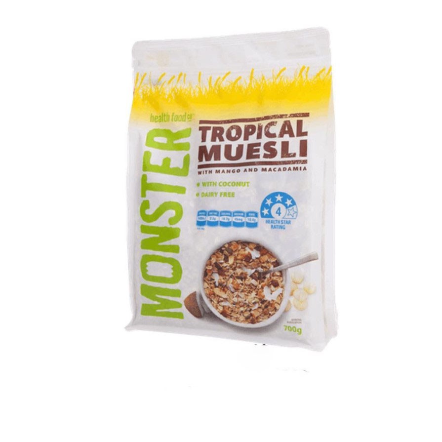 MONSTER MUESLI TROPICAL MUESLI 700gram - Premium Muesli