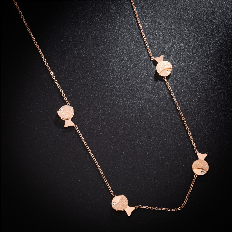 [New] Kalung fashion aksesoris titanium mini korea hadiah wanita cewek 316L anti karat KK072