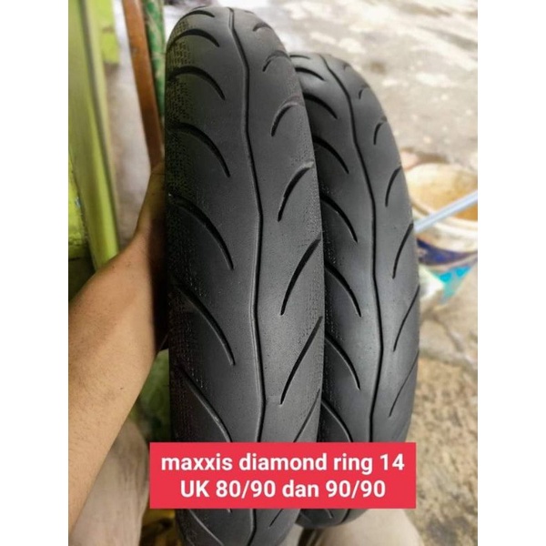 BAN COPOTAN SEPASANG MAXXIS DIAMOND RING 14 80/90 90/90