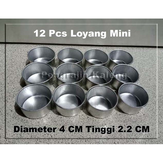 Cetakan Tart Mini / Cetakan Tartlet / Cetakan Kue Mini (1 Lusin)